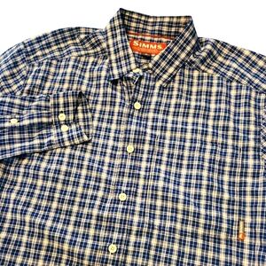 Simms Blue and White Casual Button Down Performance Fishing Size‎ Small